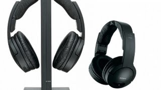 Sony MDR-RF865RK Wireless Headphones Unboxing - Black - HD
