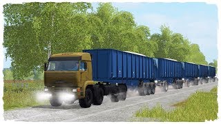 ОБЗОР КАМАЗОВ. КАМАЗ И 300 ТОНН ПЕСКА. КРАШ ТЕСТ КАМАЗА