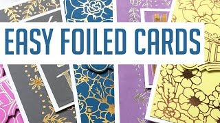 Simple, Elegant Cards with the Hot Glimmer Foil System