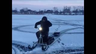 Мухтар мини снегоход - мотособака