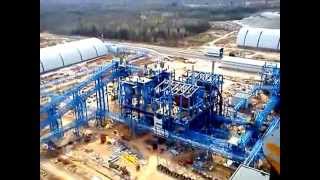 Сланцевский цементный завод с высоты 125м (slancy cement plant)