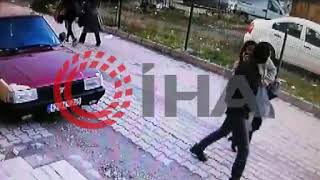 Sokak ortasında taciz kamerada