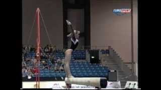 Ludmila EZHOVA (RUS) beam - 2001 European Team Championships