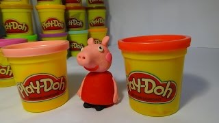Видео для детей. Как слепить из пластилина Плей До Свинку Пеппу.Clay Peppa Pig for Play-Doh.