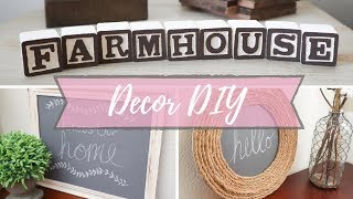 Farmhouse Decor DIY