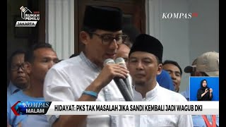 Hidayat Nur Wahid: PKS Tak Masalah Jika Sandi Kembali Jadi Wagub DKI