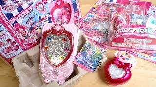 新番組ハピネスチャージプリキュア! ハピネス変身プリチェンミラー & ラブプリブレス【開封レビュー】キュアラブリー&キュアプリンセスに変身！プリカード6枚付属