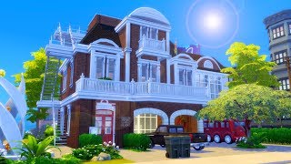 CONVERTED FIREHOUSE // Sims 4 Speed Build