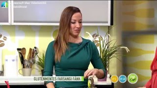 Gluténmentes farsangi fánk.  TV2 Fem3Café élő adás.