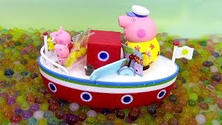 Bateau de vacances de Papy Pig Jouets de Peppa Pig ♥ Grandpa Pig's Holiday Boat