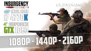 Insurgency Sandstorm - i7 4770K - GTX 1060 6GB - 1080p - 1440p - 4K