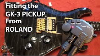 Roland Boss GK-3 How to Fit this Pickup to your Guitar to use the GP-10: tonymckenzie.com