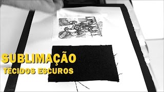 Revelado! Como fica a Sublimação em Tecido Escuro - Sublimação em Camisa de cor. Tecido Preto