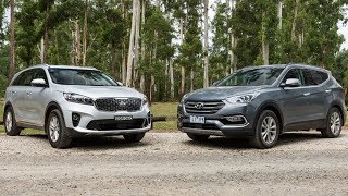 2019 Hyundai Santa Fe vs 2019 Kia Sorento Technical Specifications