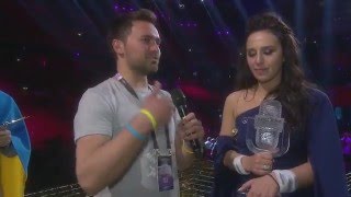 Джамала победитель Евровидение 2016 первое интервью со сцены конкурса