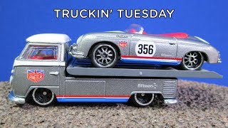 Truckin' Tuesday! Hot Wheels Car Culture Team Transport Porsche Volkswagen Transporter Magnus Walker