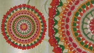 САЛФЕТКА МАНДАЛА КРЮЧКОМ