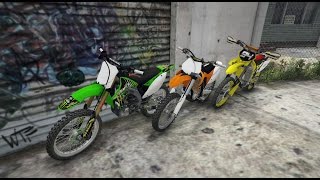 ✪ GTA 5 : KTM 450 VS KX 450 VS RMZ 450 ✪