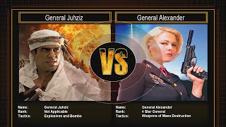 CnC Shockwave 1.2 C&C Generals Zero Hour  Challenge - Juhziz vs Alexander