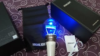 Unboxing Official Lightstick Highlight 하이라이트 [ Halabong]