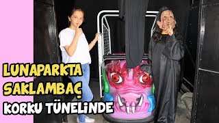 LUNAPARKTA SAKLAMBAÇ OYNADIK | KORKU TÜNELİNE SAKLANDIK !! - Eğlenceli Çocuk Videosu BF
