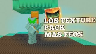??LOS TEXTURE PACK MAS FEARDOOOOS DE TODO MINECRAFT?/Ft.Palmita