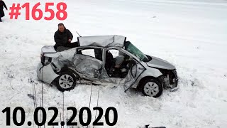 Новая подборка ДТП и аварий от канала «Дорожные войны!» за 10.02.2020. Видео № 1658.