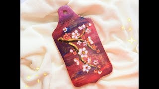 DIY| ПРОСТАЯ РОСПИСЬ кухонной доски| Мастер-класс. Роспись акриловыми красками