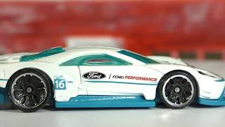 2017 Hot Wheels L Case #247 2016 Ford GT Race - New Model
