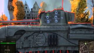 Зоны пробития британских танков: Churchill VII