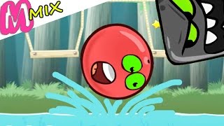 Приключения красного шарика в лесу в игре red ball4/
