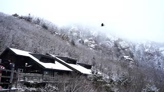 한겨울 한계령 휴게소