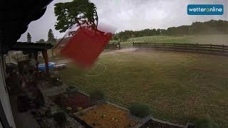 Mitten im Tornado - Unwetter in Polen (17.06.2019)
