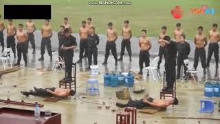 Техника Железной Рубашки! Выступление китайского спецназа!