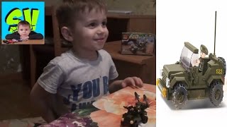 Лего Конструктор Военный Джип Распаковка, Сборка и обзор Lego