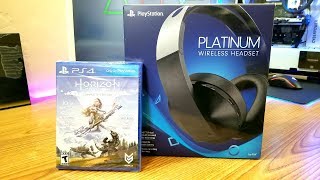 Playstation Platinum Wireless Headset Unboxing, Setup, and Mic Test