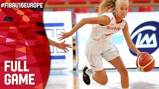 Denmark v Belgium - Full Game - Final - FIBA U16 Women's European Championship 2017 - DIV B