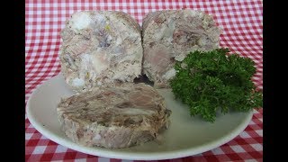 Вкусный домашний зельц из свиной рульки