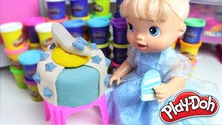Baby Alive com Massinha Play-Doh | Bolo da Cinderela !