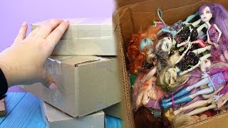 Распаковка посылок с куклами Монстер Хай НАОБОРОТ / Gaya Roz