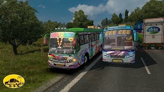 RMS Calicut Bus Chasing CEE CEE ||with KBS Traffic Pack||Game ETS2