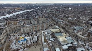 Полёты над городом Белая Калитва Сосны и скала