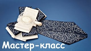 Брошь-галстук в школу, Мастер-класс / Brooch tie to school for girls, Tutorial / DIY