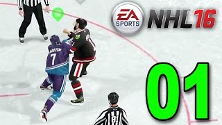 NHL 16 - Part 1 - ALREADY GOT IN A FIGHT! (EA Sports Hockey League Gameplay)