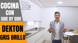 COCINA blanca y ENCIMERA gris ▶️// COCINAS CJR SANTOS