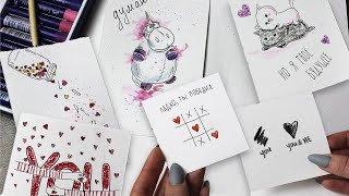 ? 5 МИЛЫХ ОТКРЫТОК на 14 февраля и ДЕНЬ РОЖДЕНИЯ ? ПРОСТЫЕ ИДЕИ ? СВОИМИ РУКАМИ ?