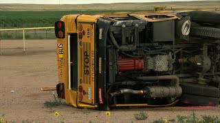 Police: Trucker Falls Asleep and Hits School Bus