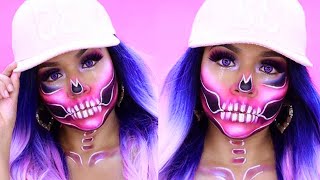URBAN GIRL SKULL HALLOWEEN MAKEUP