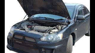 Газовый упор (амортизатор) капота для Mitsubishi Lancer X (07-...г.в.)