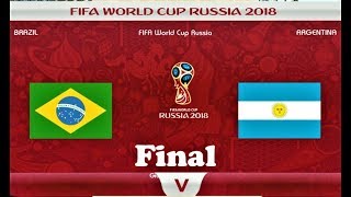 Brazil vs Argentina 2018 | FIFA World Cup Final | PES 2018 Gameplay HD
